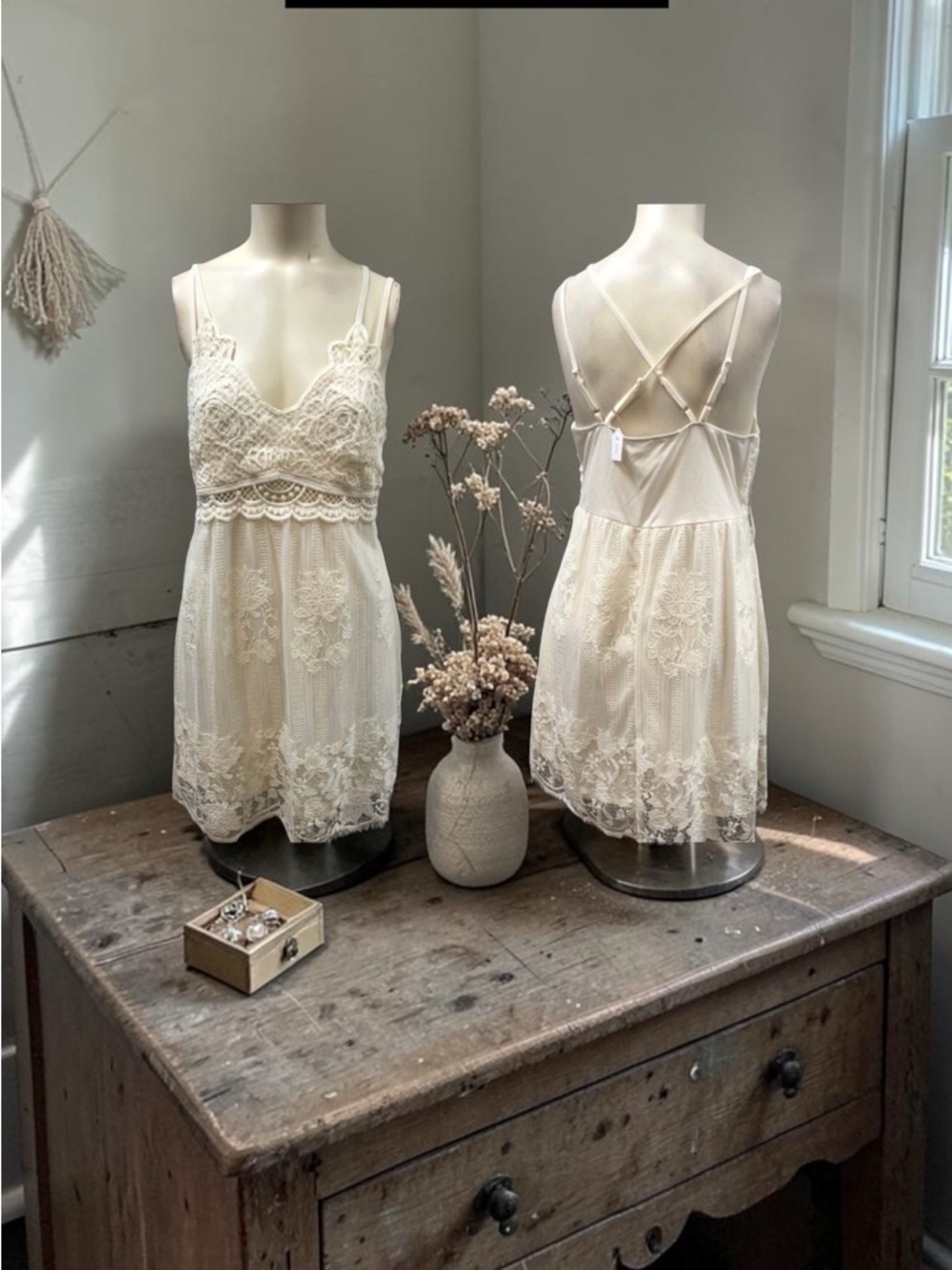 No Bondaries, Woman, Dress Sommer, White, Size M, Nylon, knitted, sleeveless.!